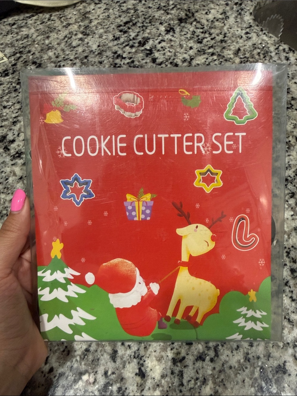 Cookie Cutter Set - Red Holiday Design